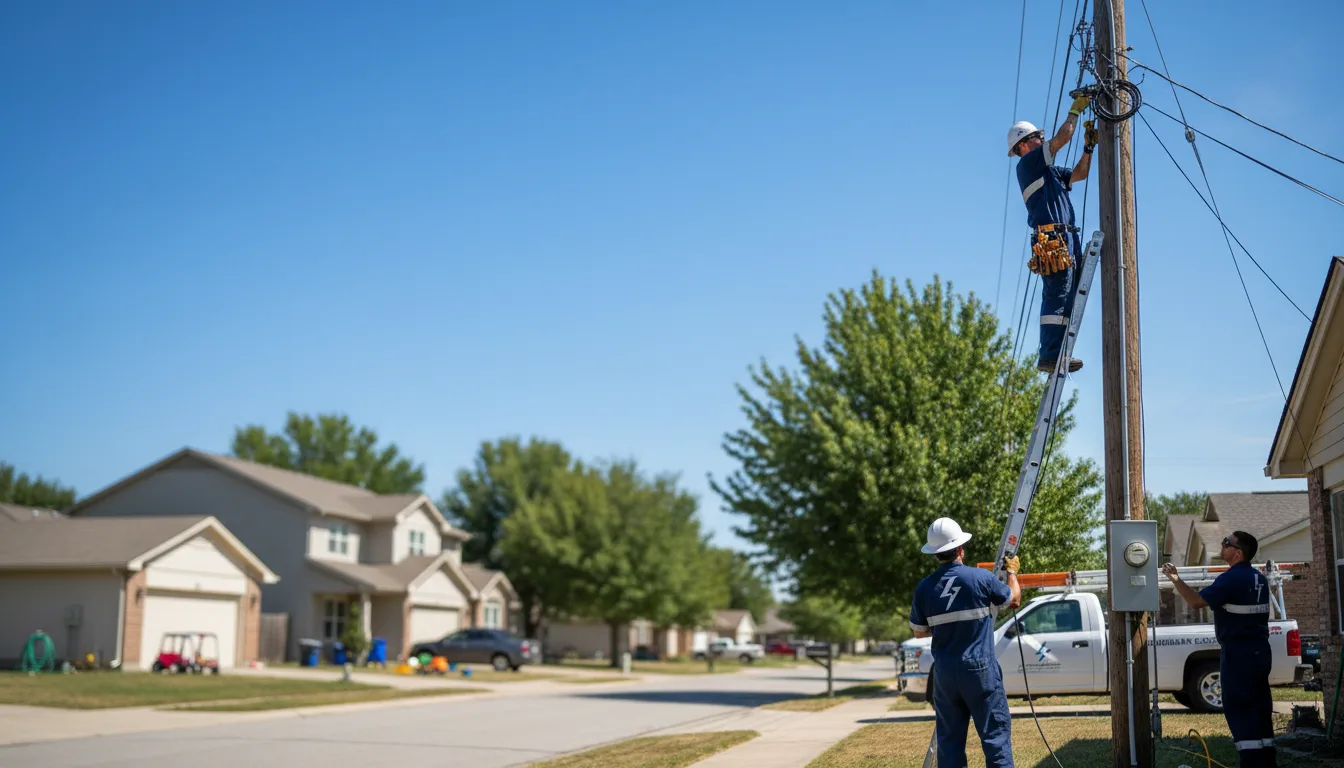 Residential electrician providing installation services in Coatesville, IN